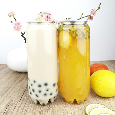 Chai nước nhựa 0,5 lít Hộp nhựa trong suốt có nắp đậy Có thể pha trà sữa