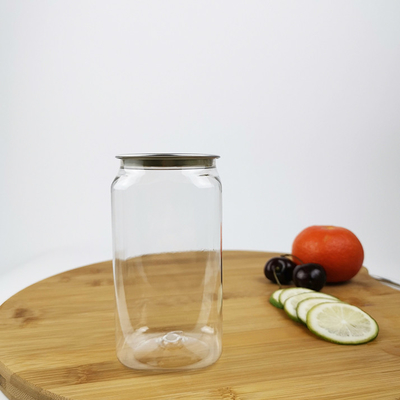 Hộp đựng thực phẩm bằng nhựa 350ml Lọ vuông có nắp kéo dễ dàng