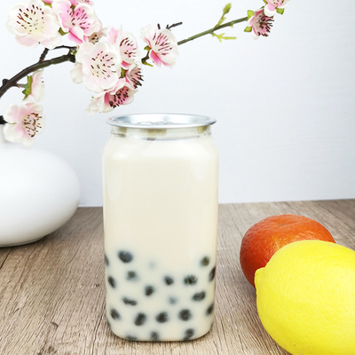 250ml Dễ dàng kéo Nắp Chai nhựa vuông trong suốt Nước giải khát