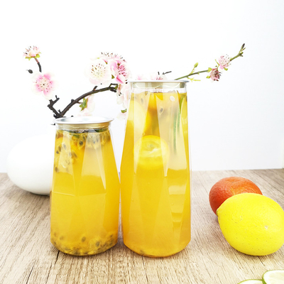 Hình dạng kim cương Chai nhựa PET 380ml có nắp kéo dễ dàng Nước ép lạnh