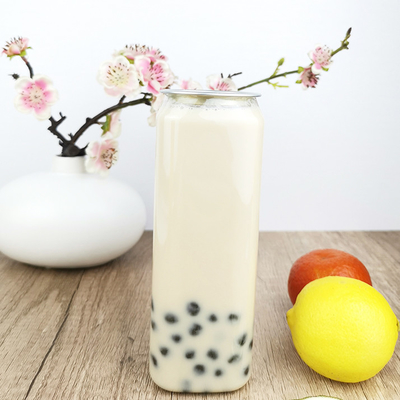 Hộp đựng đồ uống bằng nhựa vuông 0,5 lít cấp thực phẩm có nắp đậy