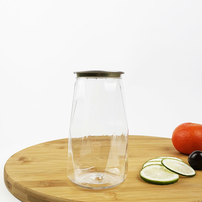 Lọ đựng trà sữa 380ml nhựa PET có nắp kéo dễ dàng