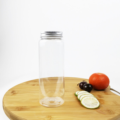 Hộp đựng thực phẩm bằng nhựa Chai đựng thức uống hình trụ 500ml có nắp đậy