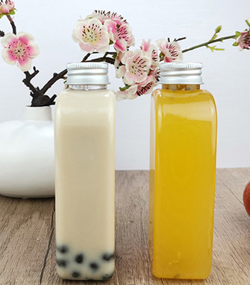 Nước trái cây Sữa 400ml Chai nhựa phẳng có nắp