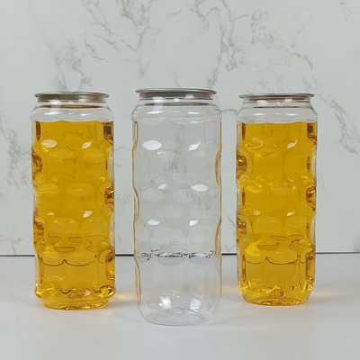 Đồ uống tự làm Trà sữa 500ml Lọ nhựa trong suốt có nắp kéo dễ dàng