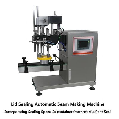 Nắp nắp tự động Máy chế tạo may tự động Tích hợp tốc độ niêm phong 2s container lý tưởng cho niêm phong container tự động